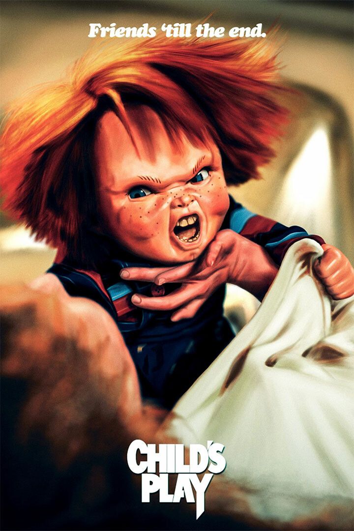 Horror Movie Chucky Childs Play Thriller Painting Jigsaw Puzzle
