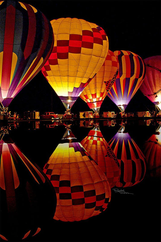 Hot Air Balloon Festival Aircraft Event Print Jigsaw Puzzle
