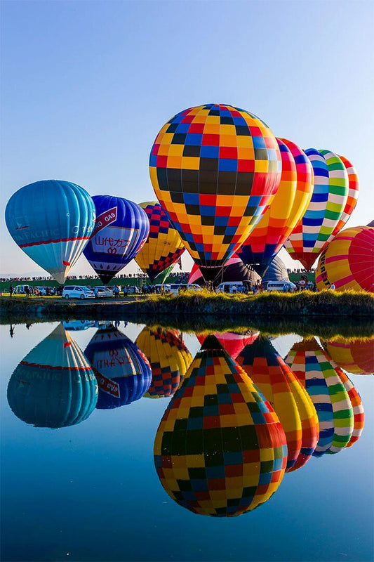 Hot Air Balloon Festival Excitement Event Print Wall Home Decor Jigsaw Puzzle