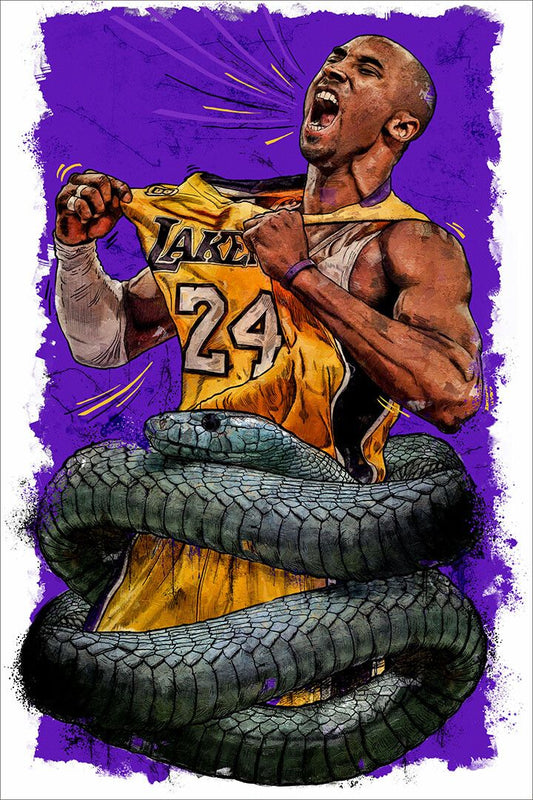 Hot Kobe Bryant The Mamba Jigsaw Puzzle Print Painting Jigsaw Puzzle