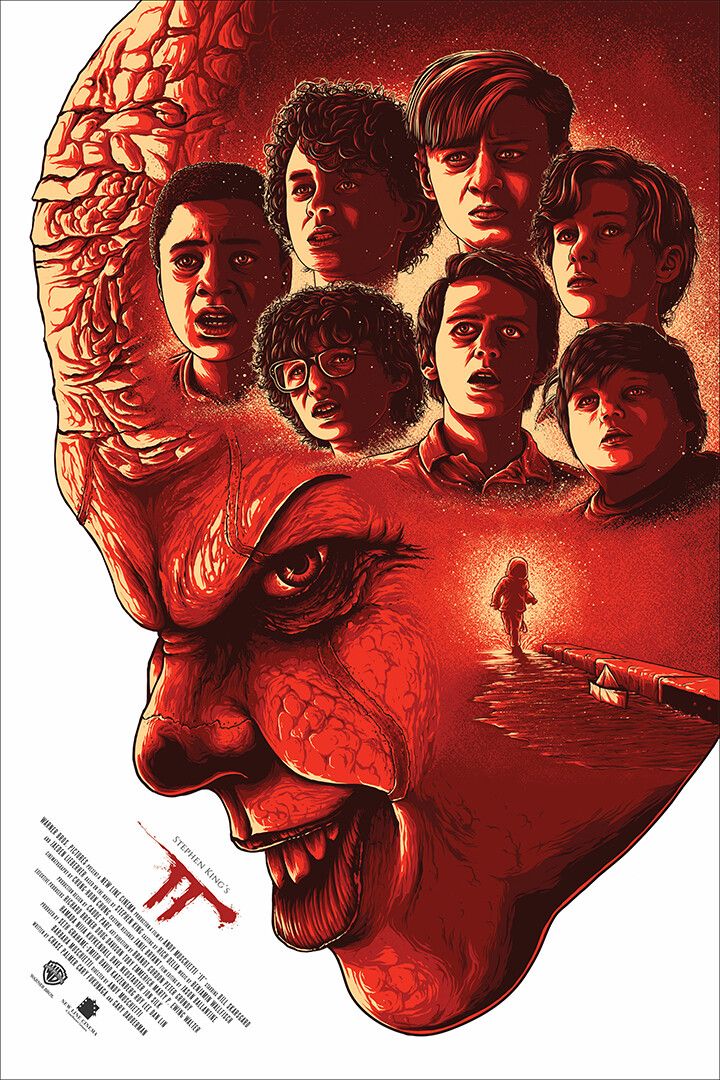 Hot New 2017 It Movie Pennywise Stephen King Horror Print Jigsaw Puzzle