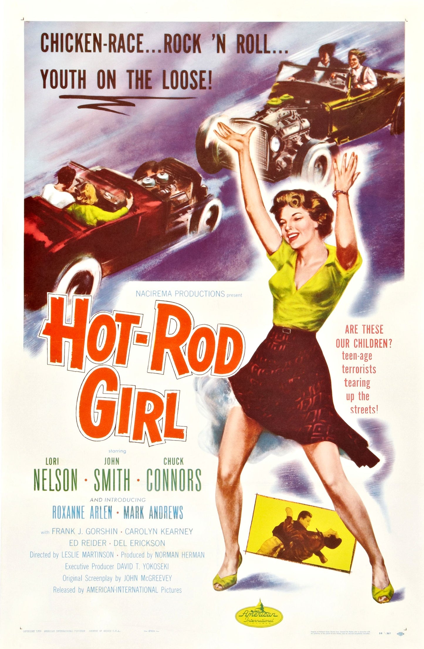 Hot Rod Girl 01 Movie Keychain