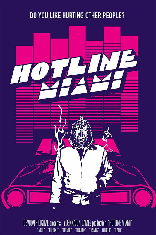 Hotline Miami Single Player Game Mystery Print Jigsaw Puzzle