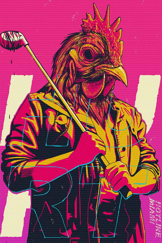 Hotline Miami Single Player Game Painting Print Wall Art Home Poster