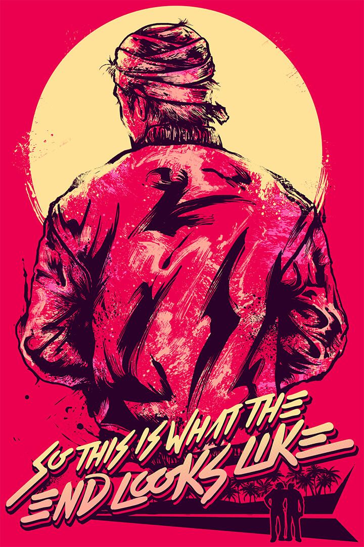 Hotline Miami Single Player Video Game Painting Magnet