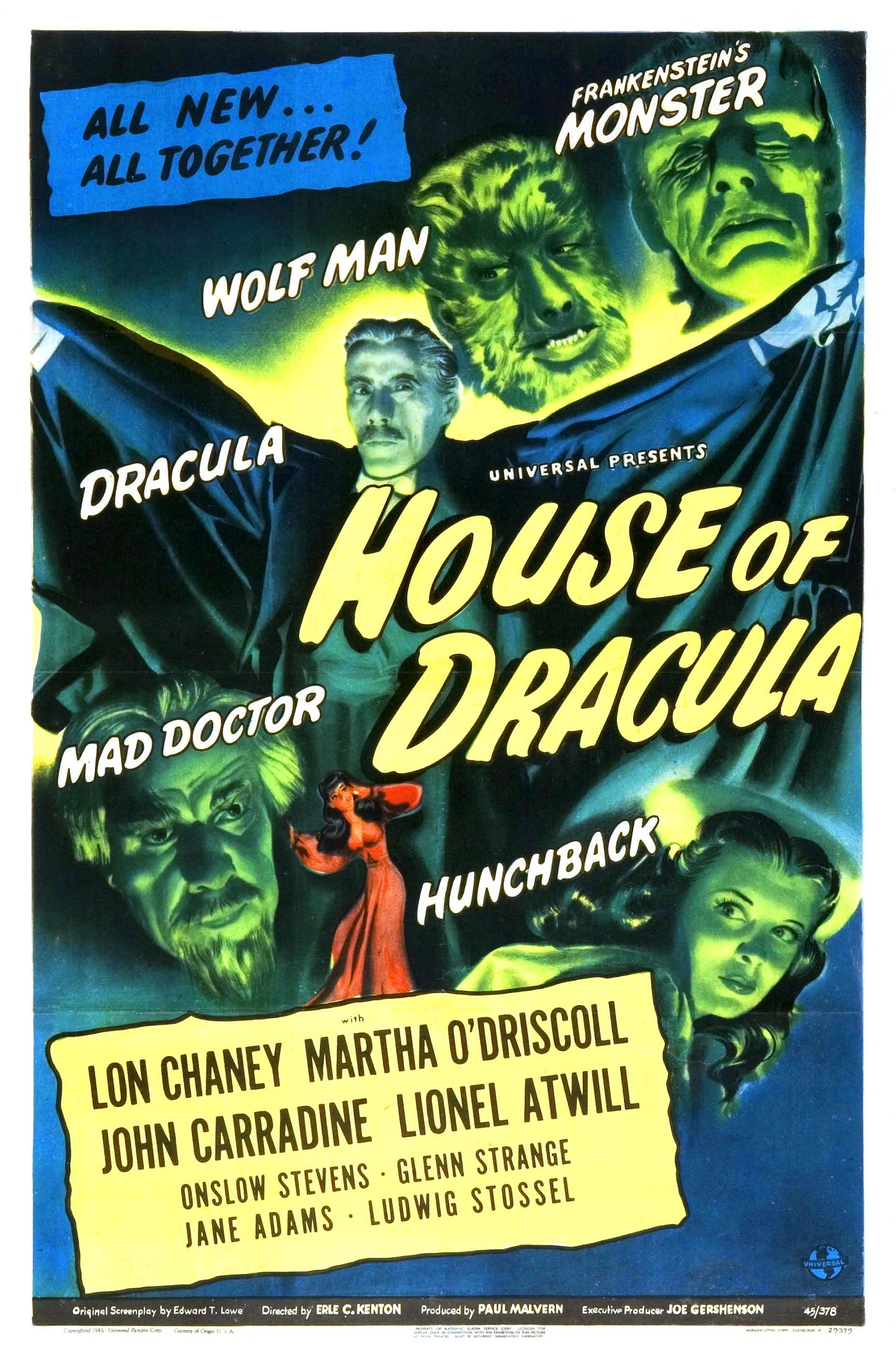 House Of Dracula 01 Movie Keychain
