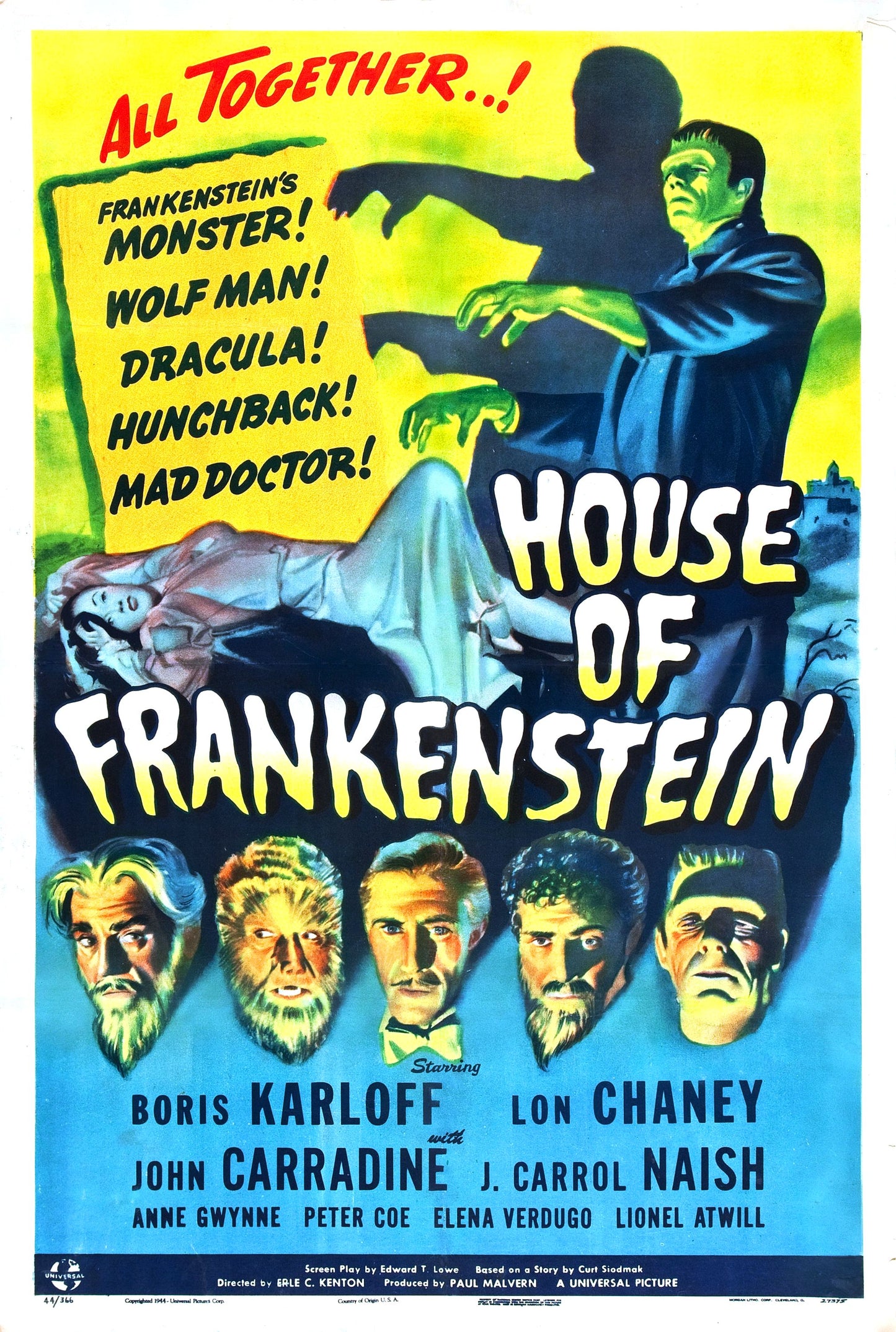 House Of Frankenstein 01 Movie Magnet
