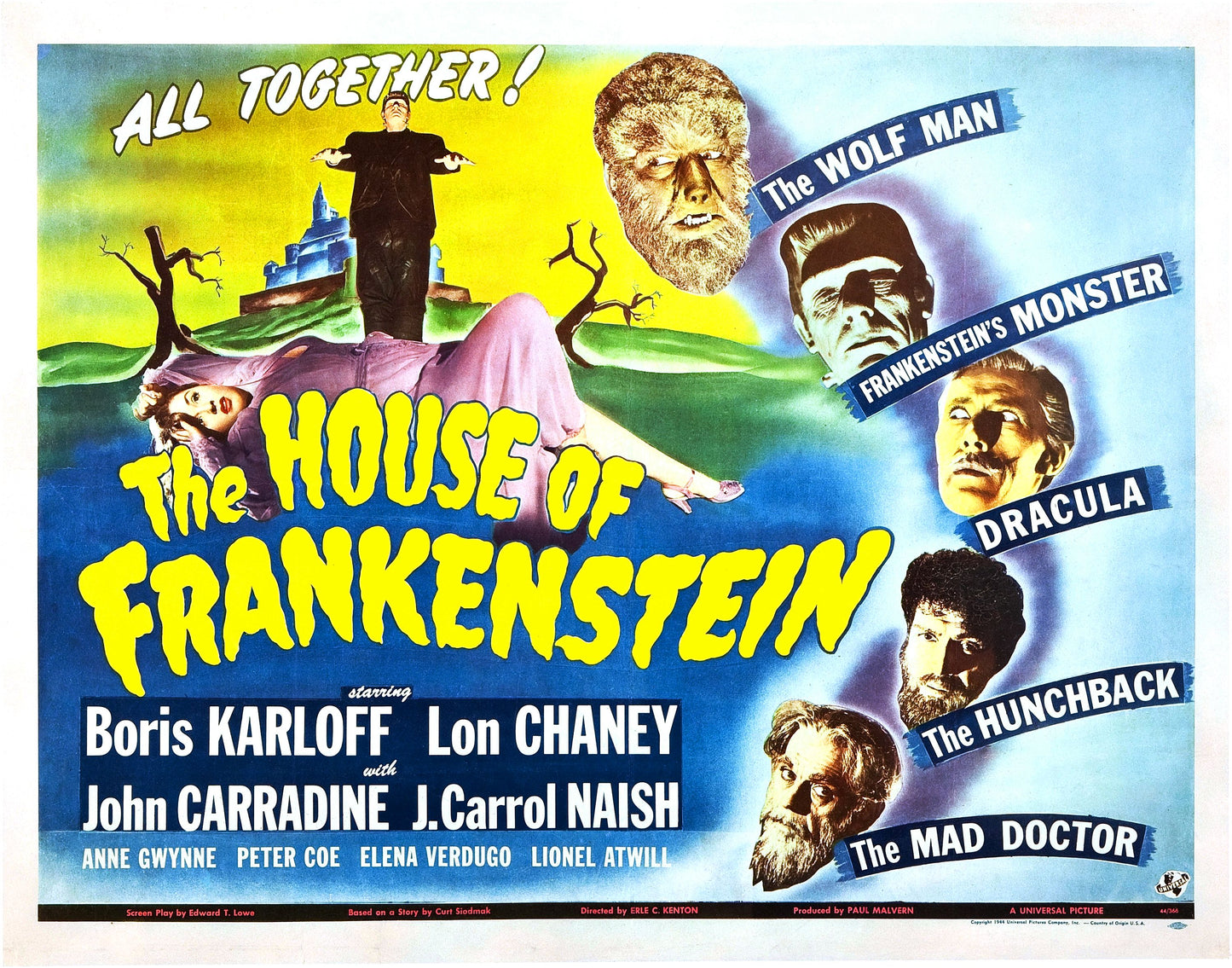 House Of Frankenstein 06 Movie Magnet