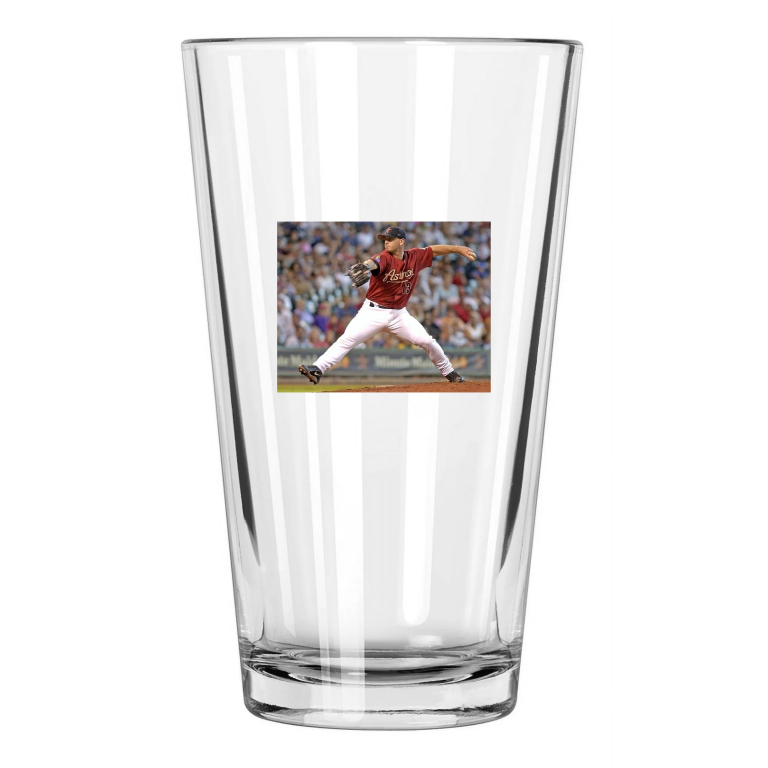 Houston Astros Billy Wagner Photo Baseball Hof 2025 Pint Beer Drinking Glass