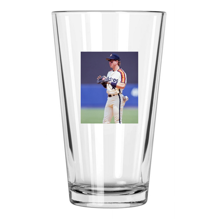Houston Astros Jeff Bagwell Photo Baseball Hof 2017 Pint Beer Drinking Glass