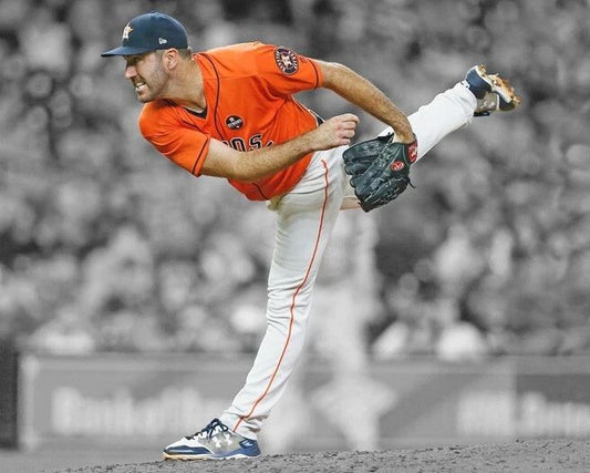 Houston Astros Justin Verlander Glossy Photo Poster Spotlight Print 1