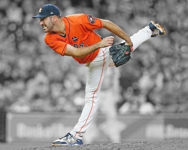 Houston Astros Justin Verlander Glossy Magnet Magnet Spotlight Print 1