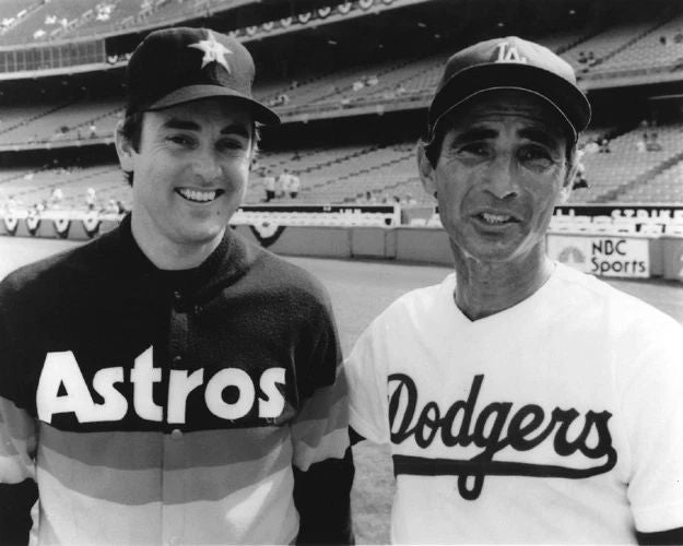 Houston Astros Nolan Ryan La Dodgers Sandy Koufax Glossy Keychain Keychain