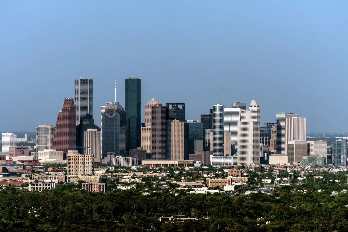 Houston City Skyline Skyscraper Buildings Downtown Picture Poster Photo Print