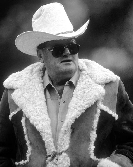 Houston Oilers Coach Bum Phillips Glossy Photo Nfl Football Print Poster 2