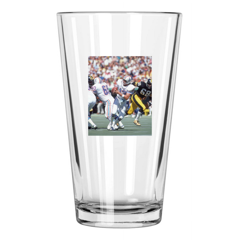 Houston Oilers Ken Stabler Photo Football Hof 2016 Pint Beer Drinking Glass