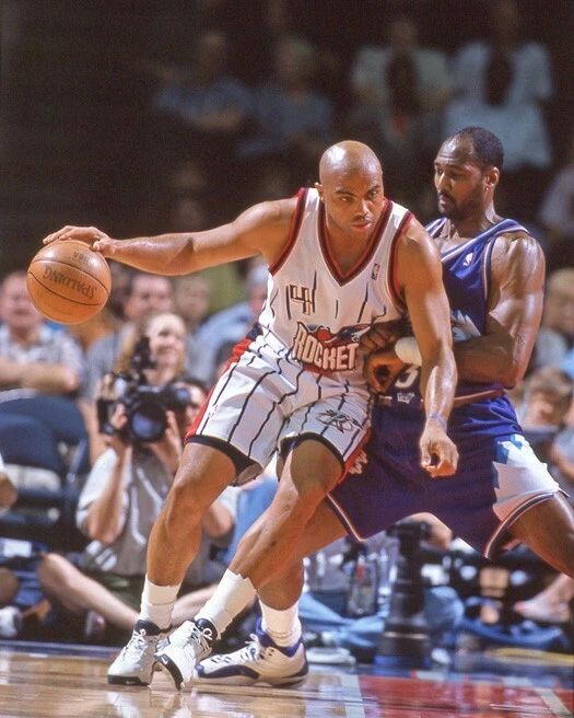 Houston Rockets Charles Barkley Vs Utah Jazz Karl Malone Magnet Magnet