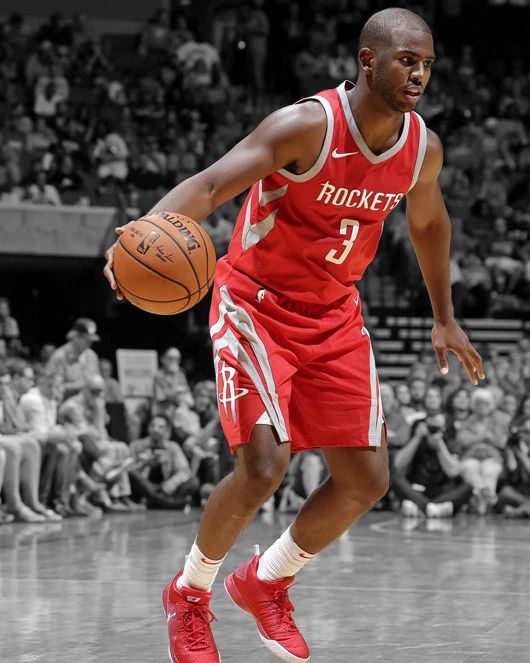 Houston Rockets Chris Paul Glossy Keychain Spotlight Keychain