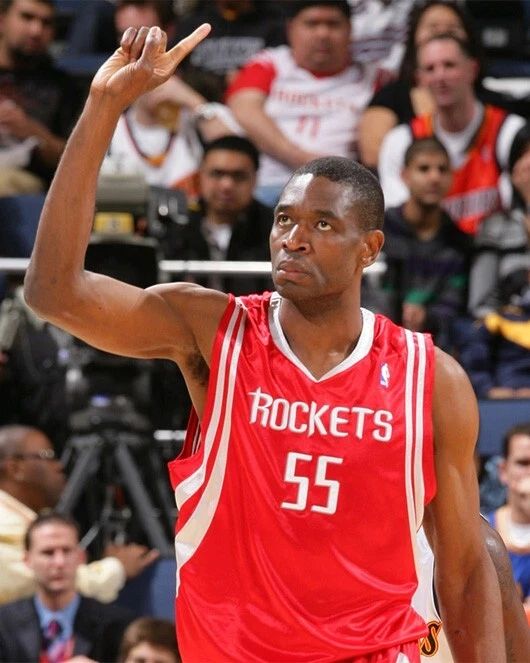 Houston Rockets Dikembe Mutombo Glossy Photo Basketball Print Poster Hof 15