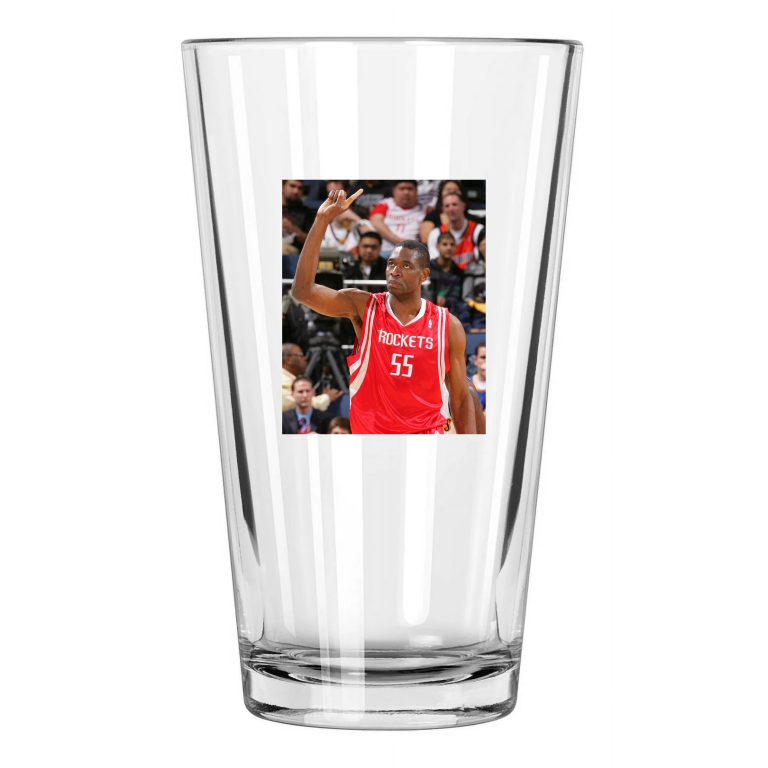 Houston Rockets Dikembe Mutombo Photo Basketball Hof 15 Pint Beer Drinking Glass