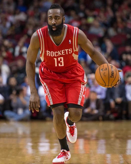 Houston Rockets James Harden Glossy Keychain Basketball Keychain