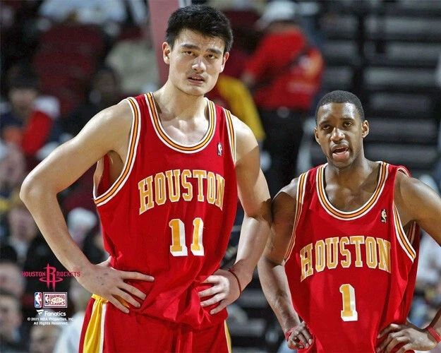 Houston Rockets Yao Ming And Tracy Mcgrady Glossy Photo Basketball Print