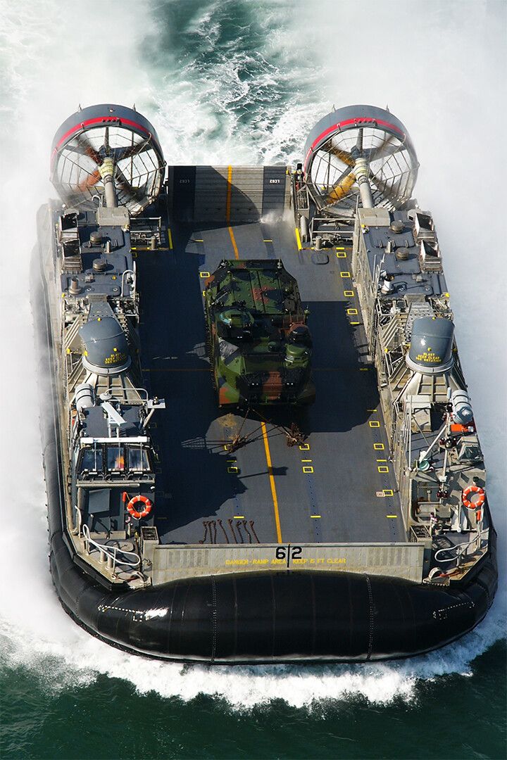 Hovercraft Driving On Water Painting Print Jigsaw Puzzle