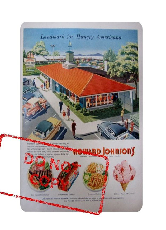 Howard Johnson'S Hotel Retro Advertisement Ad Classic