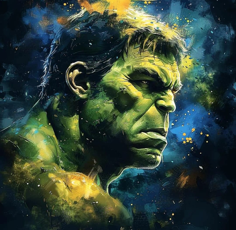 Hulk 1234 Print Poster