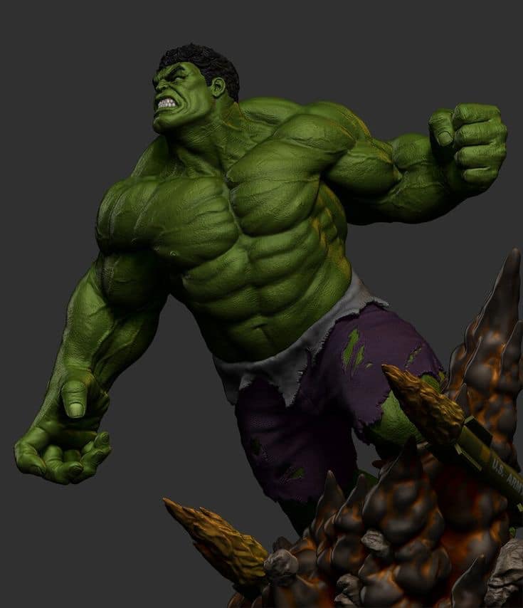 Hulk Action Figure Print Poster
