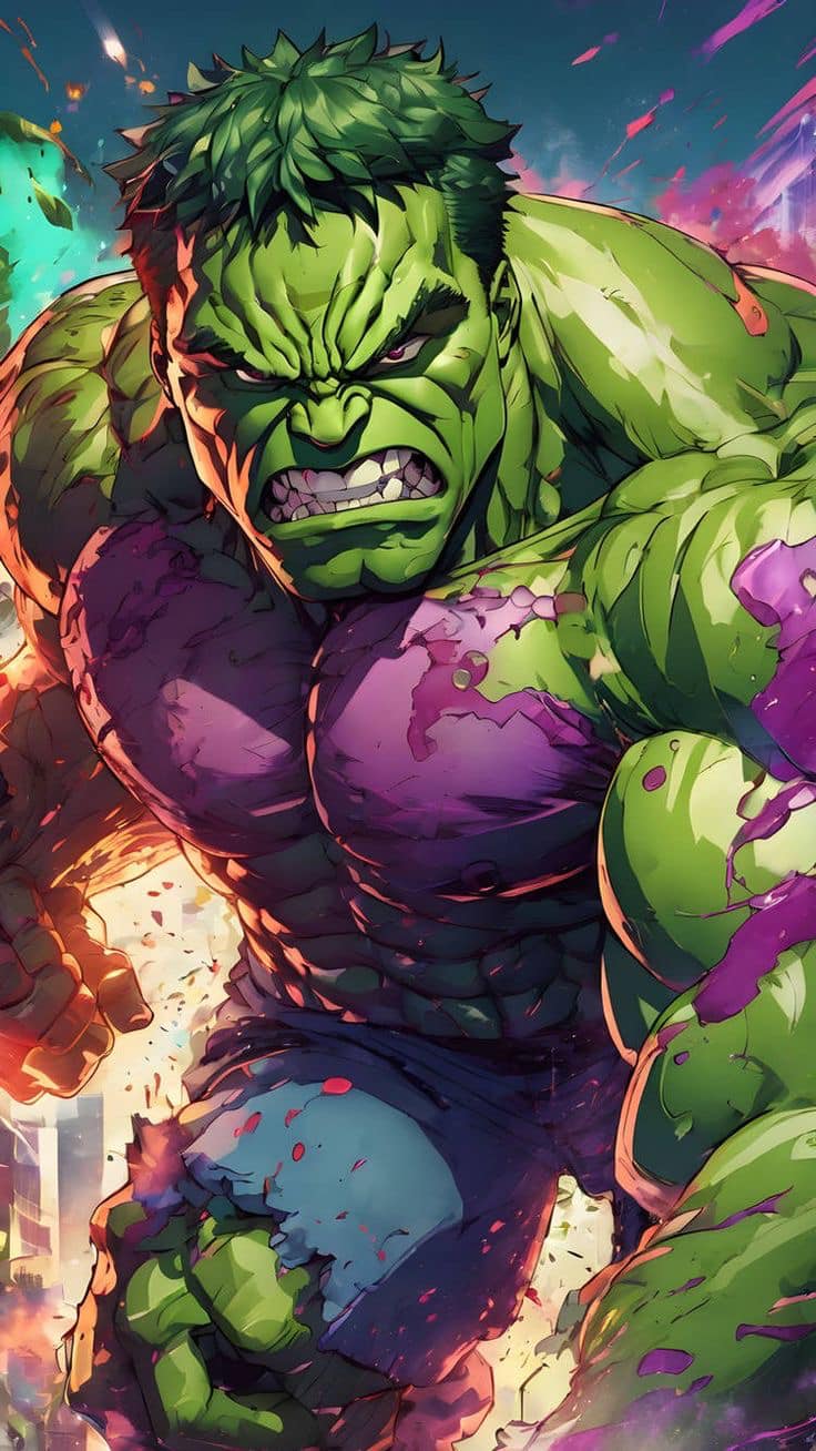 Hulk Action Portrait (2) Jigsaw Puzzle