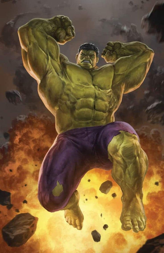 Hulk Action Pose Explosion Print Poster