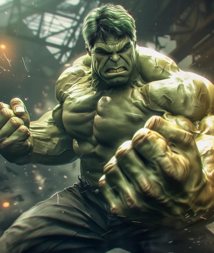 Hulk Action Pose (4) Print Poster
