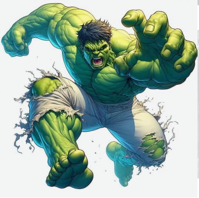 Hulk Action Pose (7) Print Poster