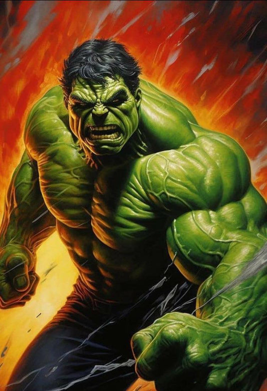 Hulk Anger Illustration (2) Print Poster