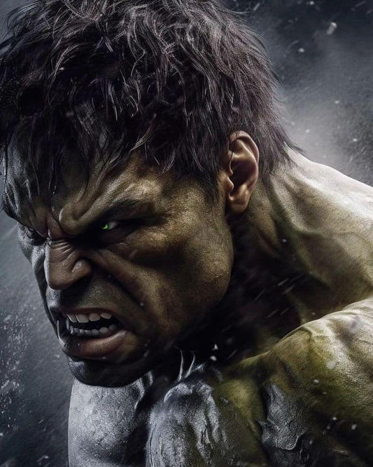 Hulk Anger Portrait Print Poster