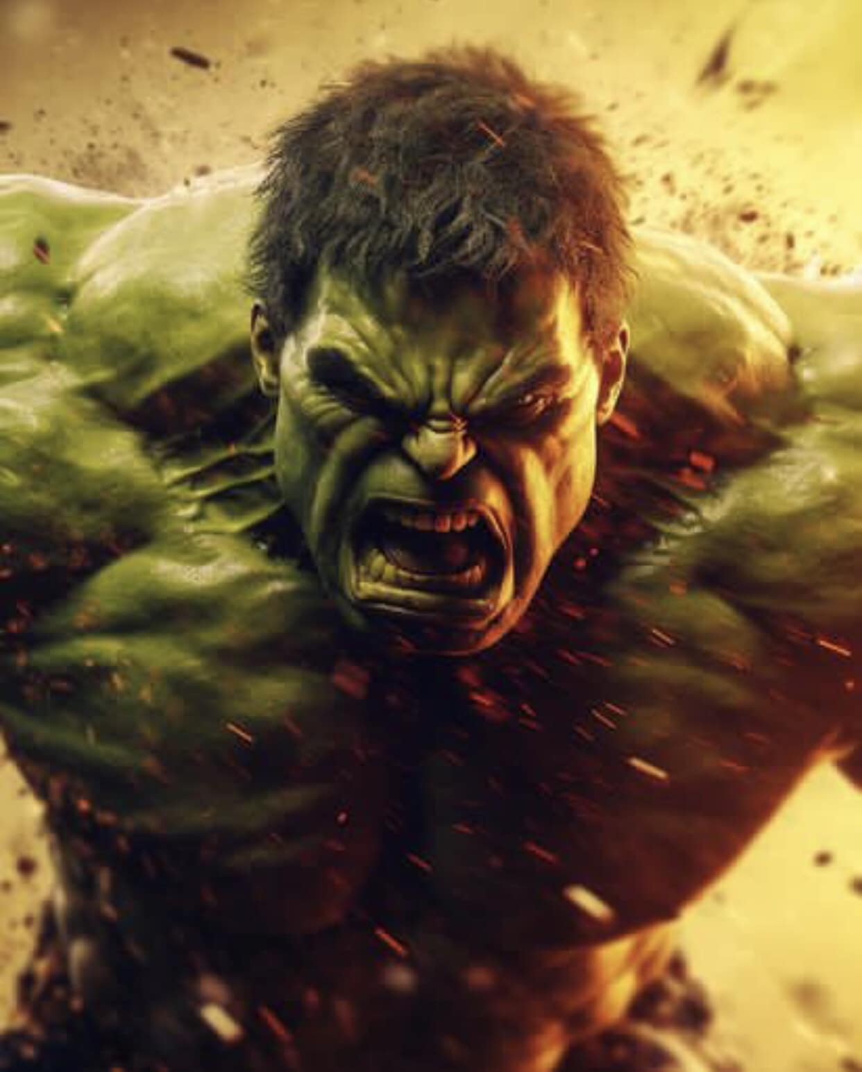 Hulk Angry Action Print Poster