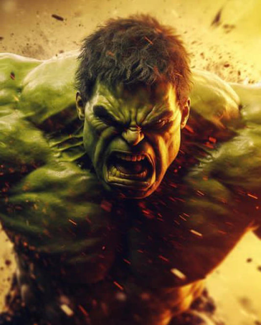Hulk Angry Action Print Poster