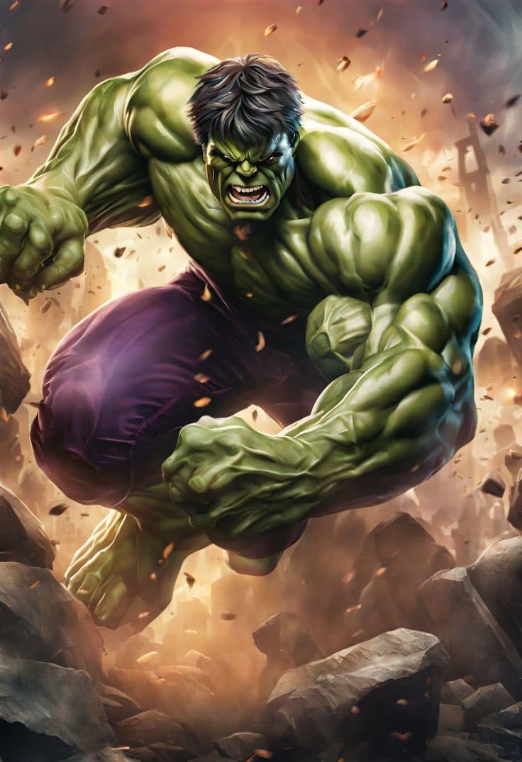 Hulk Angry Destruction Jigsaw Puzzle