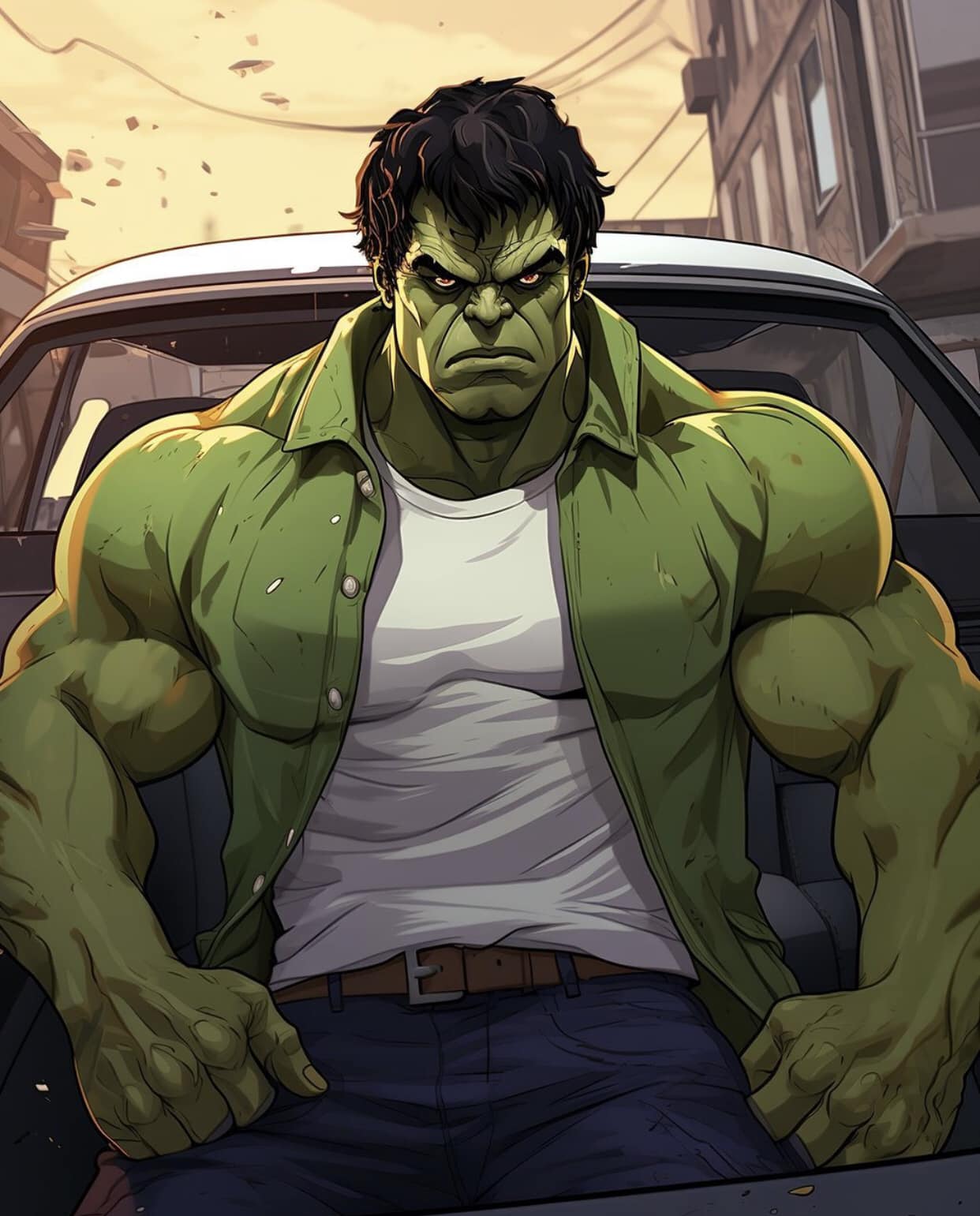 Hulk Animated Portrait Jigsaw Puzzle