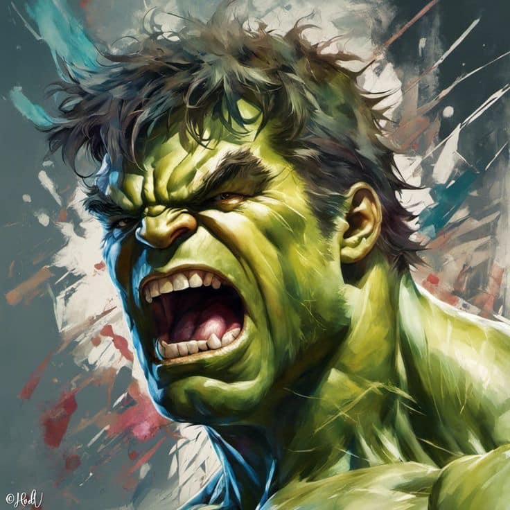 Hulk Artistic Portrait (1) Jigsaw Puzzle
