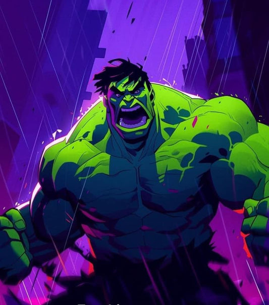 Hulk Artwork Digital Illustration Print Poster