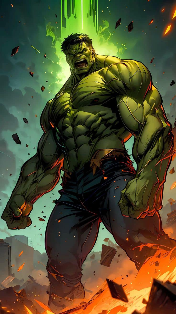 Hulk Battle Ready Print Poster