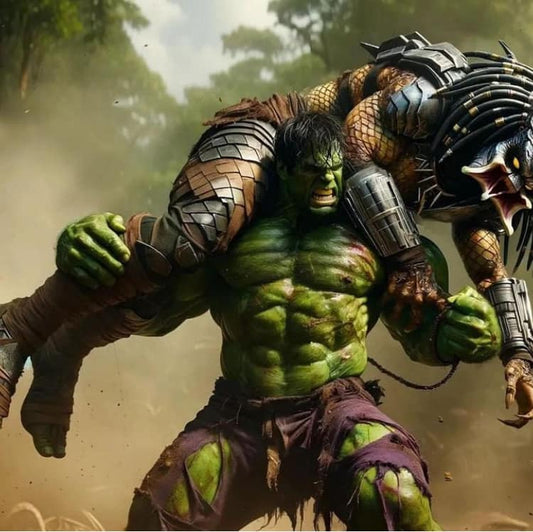 Hulk Battle Scenario Print Poster