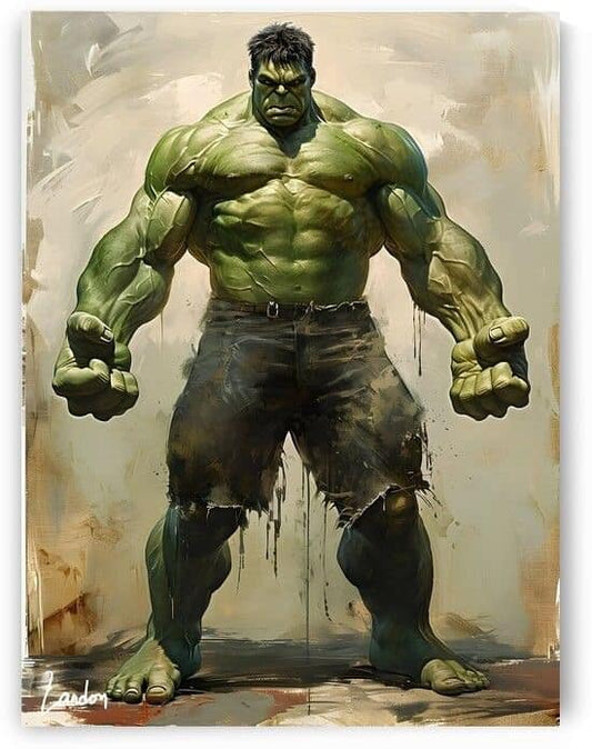 Hulk Character Artwork (6) Print Poster