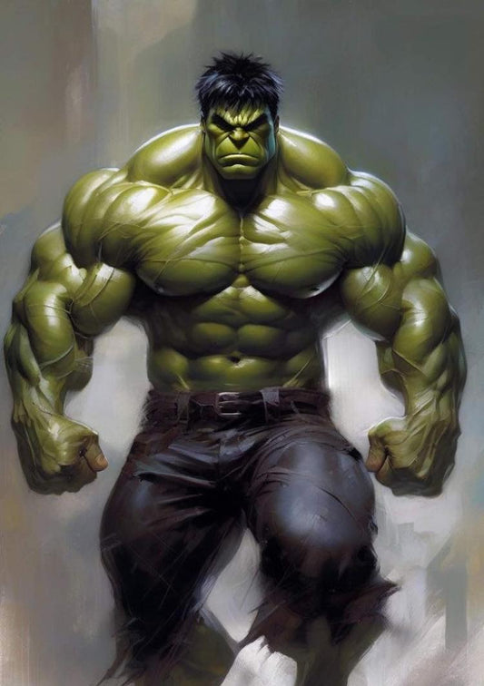 Hulk Character Illustration Print Poster