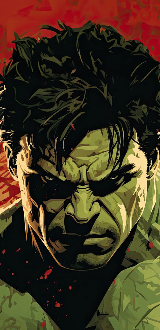 Hulk Character Illustration (2) Print Poster