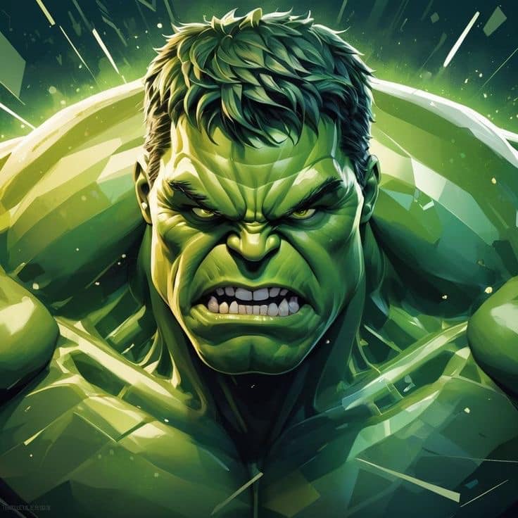 Hulk Character Portrait Jigsaw Puzzle