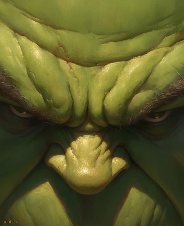 Hulk Closeup Expression (2) Print Poster