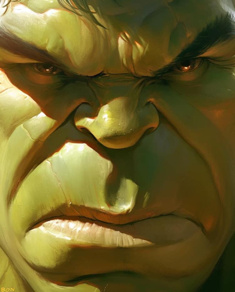 Hulk Closeup Expression (3) Print Poster